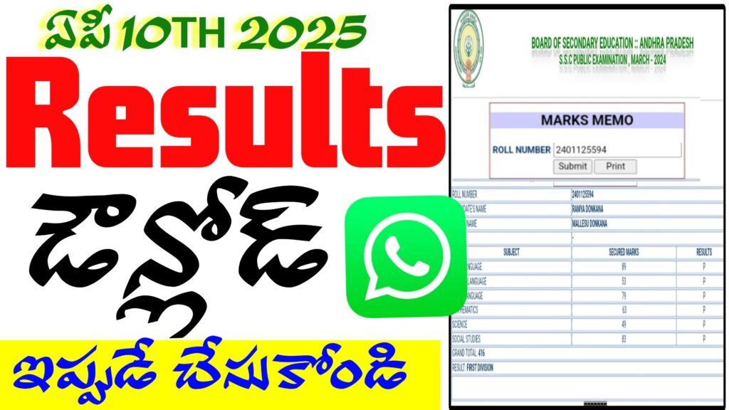AP SSC 10th Class Results 2025 2 ap 10th results 20254873532225105753053